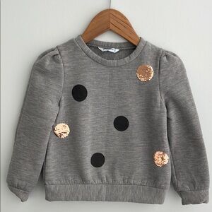 Mayoral sequined polka dot sweatshirt